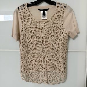 Selling brand new BCBG lace top in size small